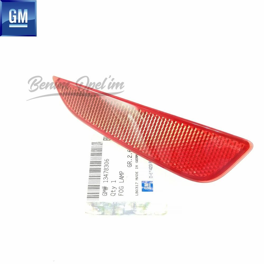 Opel Crossland X Left Rear Bumper Reflector Red GM Genuine 13478306