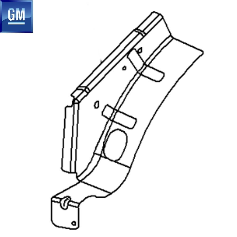 Opel Astra J Left Front Inner Wheelhouse (Outrigger Plate) GM Original 13416546 - 1110212