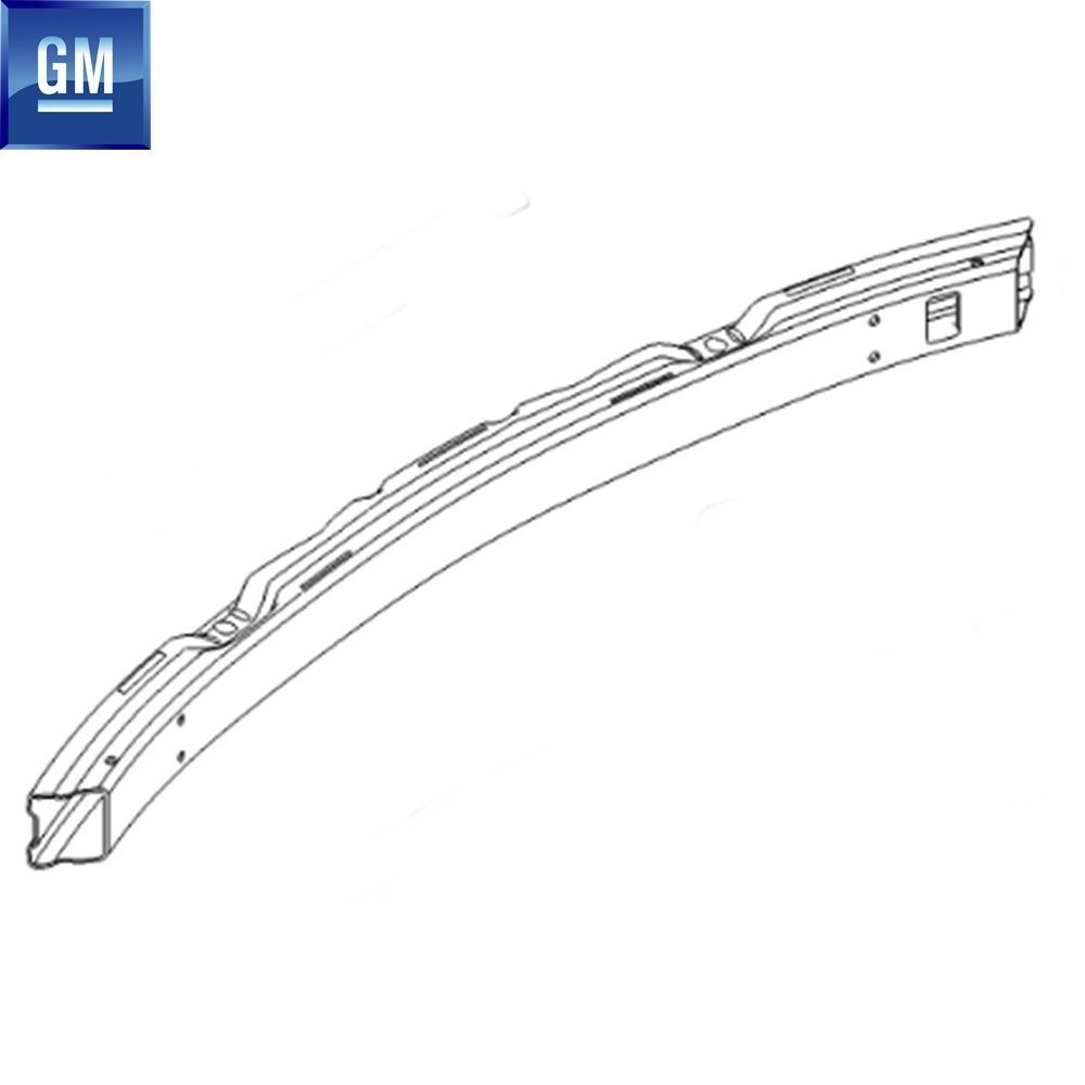 Opel Vectra C 2006 After Front Bumper Carrier Bar GM Genuine 13206743 - 1400346