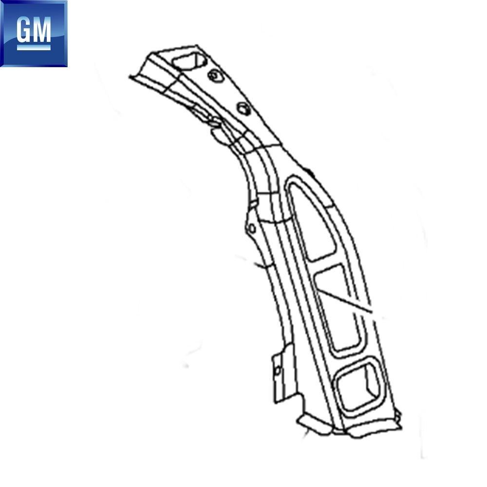 Product Code : 13297154 - Opel Astra J Left Upper B Column Reinforcement Sheet GM Original 13297154 - 183407