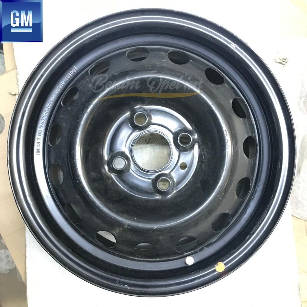 GM Opel Original Black Rim 4 Wheel 4 Spoke 5, 1/2Jx14 Inch Code: Et49 Mf 1 Piece Price 1002394 - 90496192