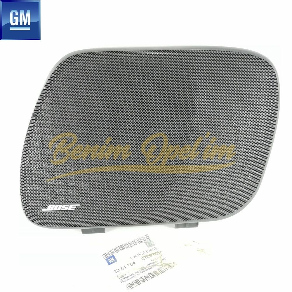 Opel Omega B Bose Printed Right Rear Panel Speaker Cover Black GM Original 2354704 - 90439408