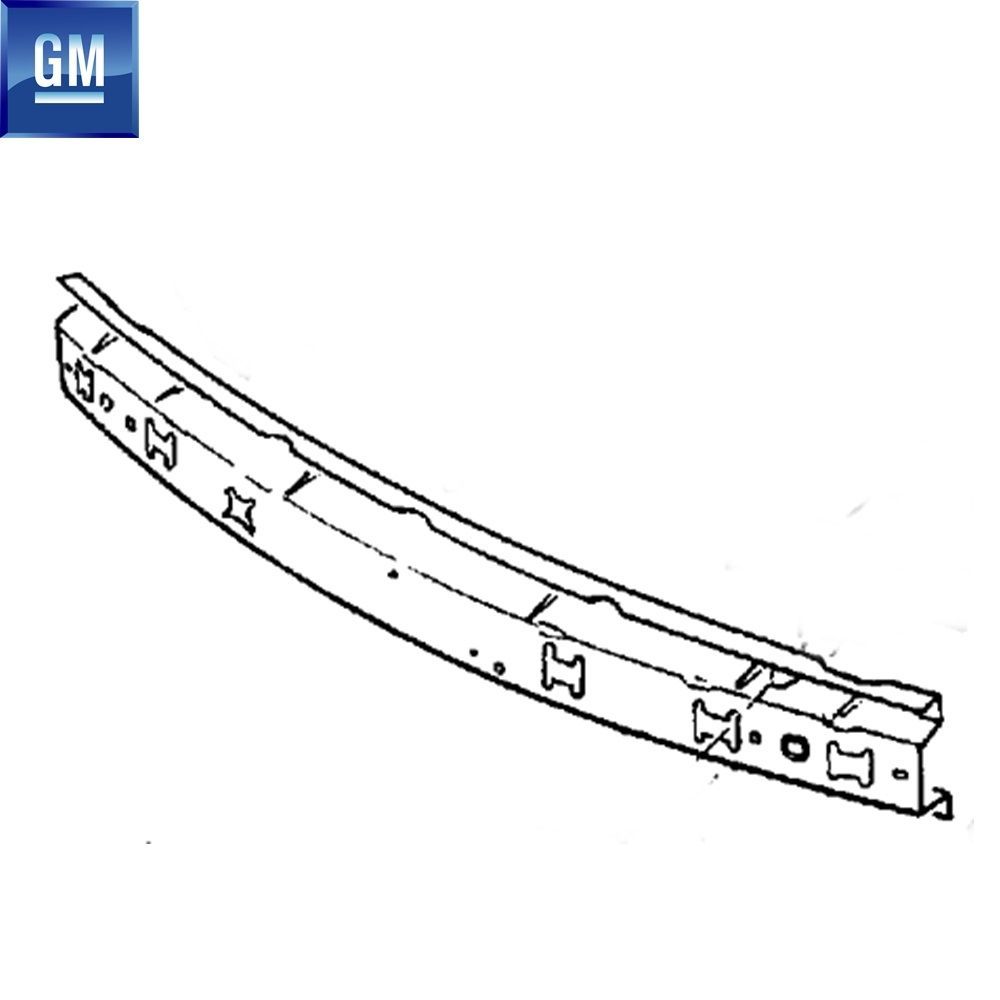 Opel Omega A, Astra F Front Bumper End Carrier Iron GM Genuine 1405010 - 90339880