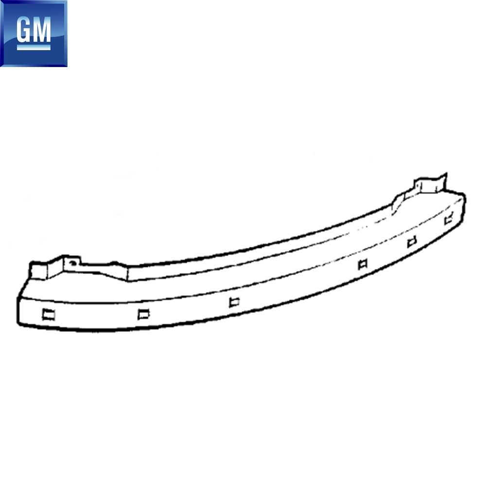 Opel Corsa B, Tigra A Rear Bumper Carrier Iron GM Genuine 1405213 - 90386665