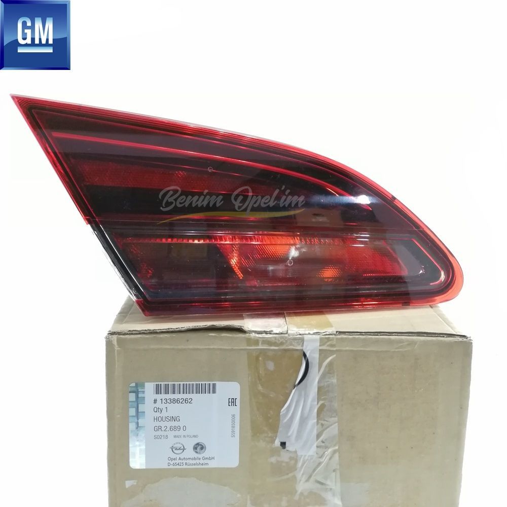 Opel Astra J Gtc Left Rear Inner Stop Lamp Red led GM Original 13386262 - 1222295