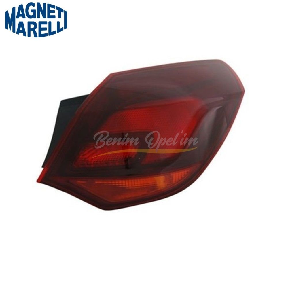 Opel Astra J HB Right Rear Exterior Tail Light Dark Colour