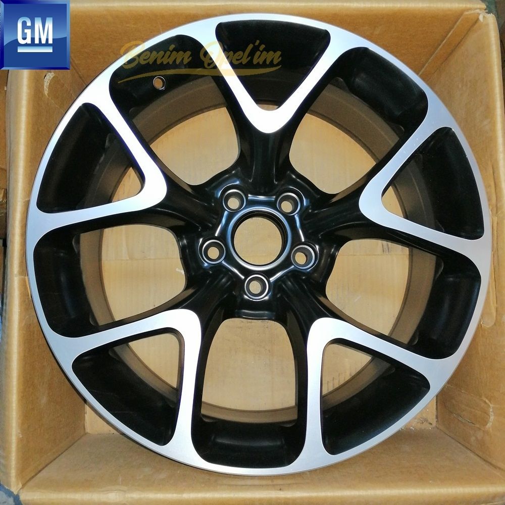 Opel Astra J, Cruze, Corsa D Opc Steel Wheel Black Grey 5 Lug 17X7.5J 5X105 Et 17 Inch 1 Piece Price GM Genuine 13306793 - 1002660