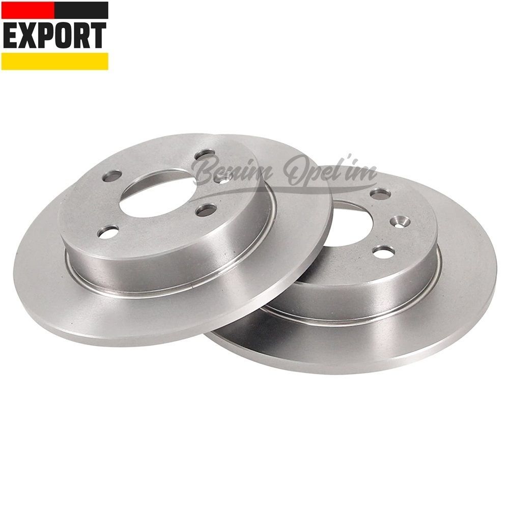 4 Wheel Rear Brake Disc Kit 240X10mm Opel Astra G, Zafira A, Astra H, Meriva A 1st Class Quality 569111