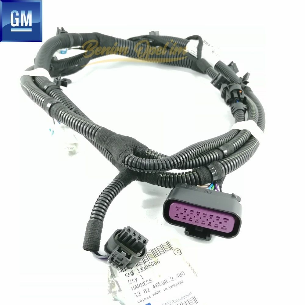 Opel Astra J Complete Front Fog Light Wiring GM Genuine 1282465 - 13306056