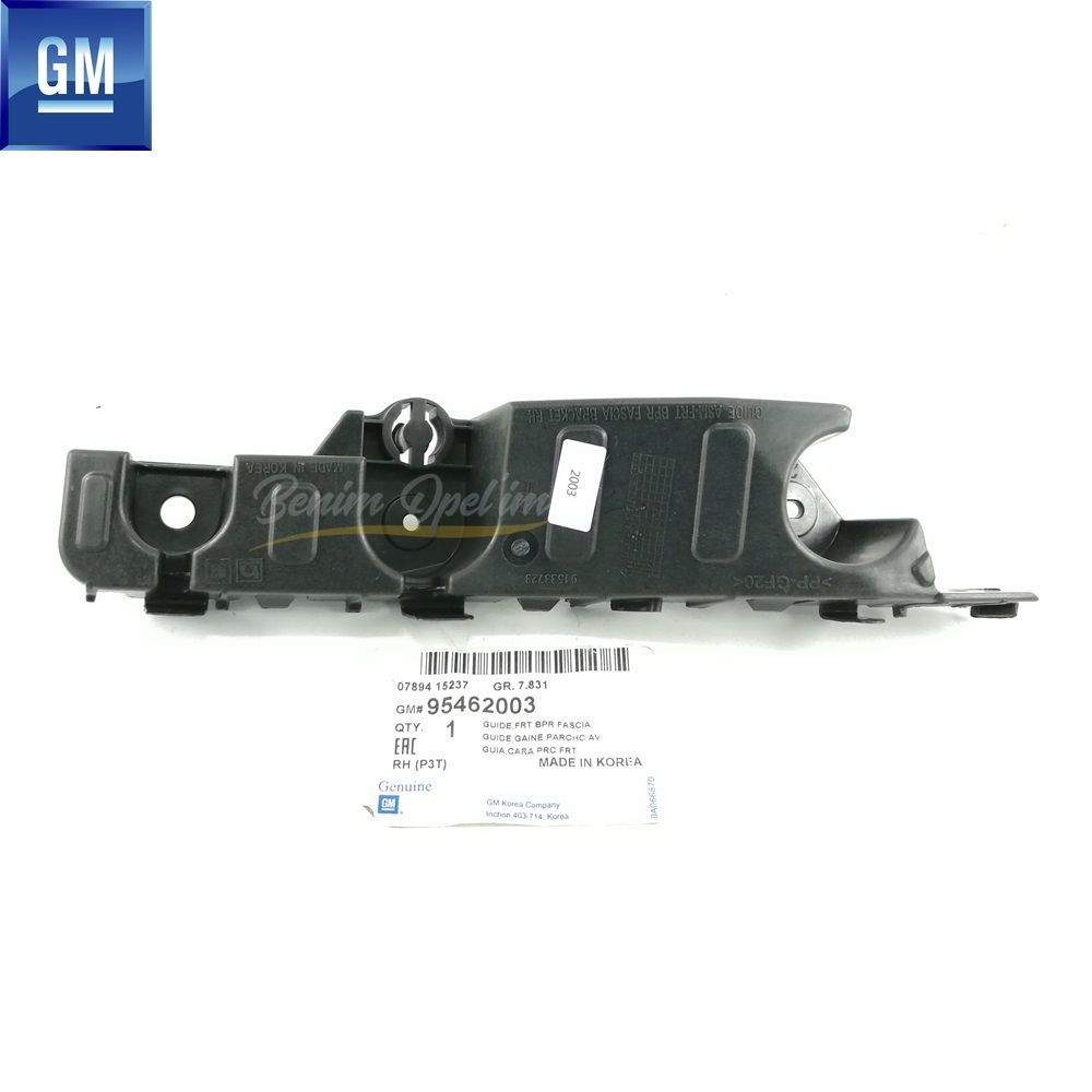 Product Code : 95462003 - Chevrolet Aveo T300 Right Front Bumper Mounting Bracket GM Genuine 95462003