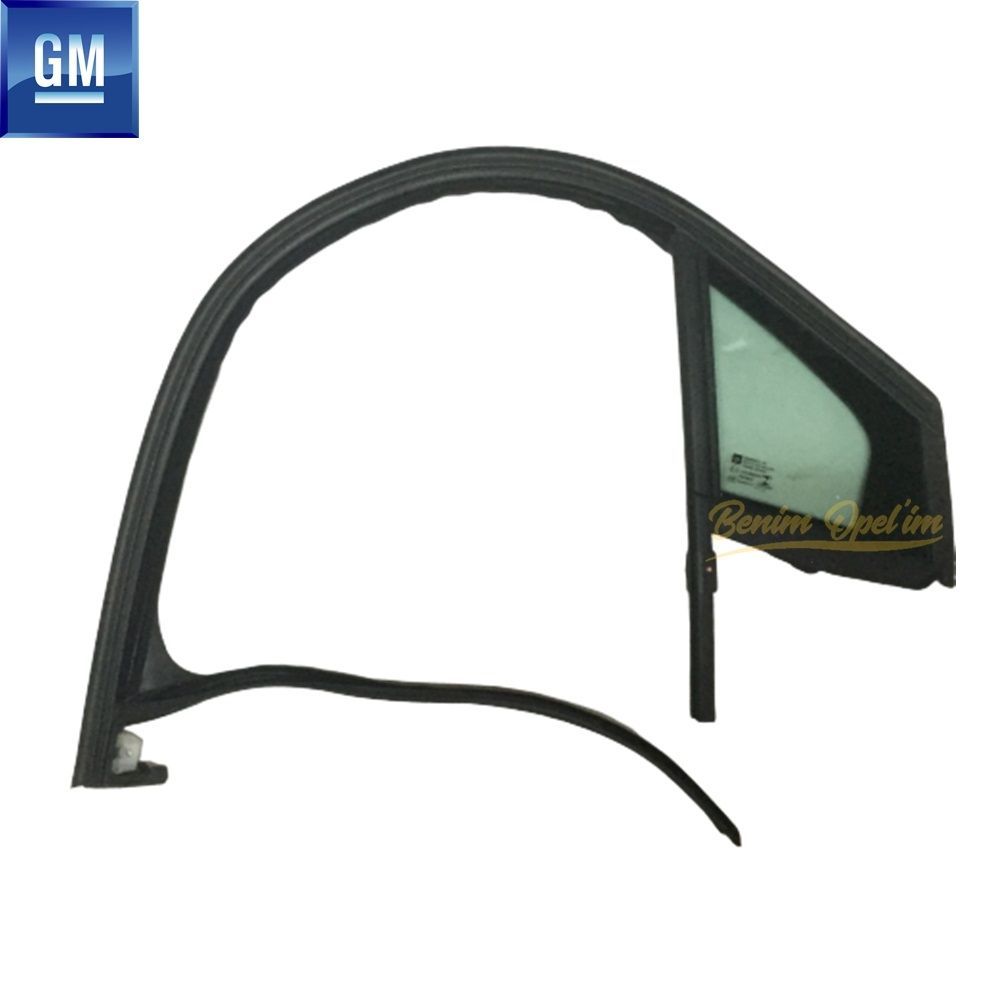 Opel Astra K Complete Right Front Fixed Corner Glass GM Original 39023022 - 39081605