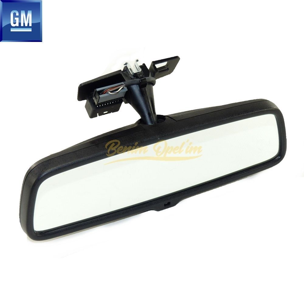 Photosensitive Complete Interior Rear View Mirror Black Opel Astra G H, Combo C, Corsa C D, Meriva A, Omega B, Vectra C, Zafira A B GM Genuine 6428259 - 93190418