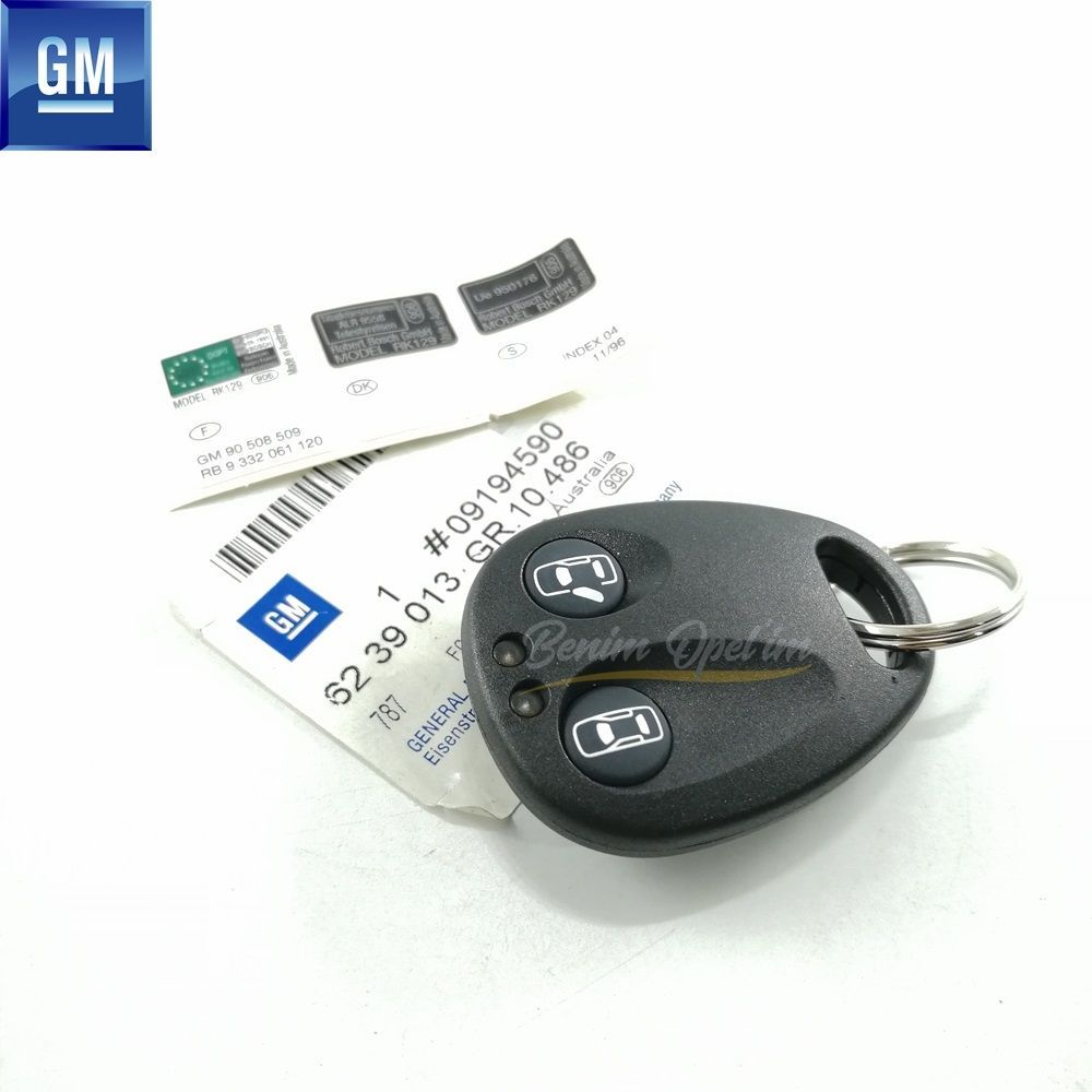 Product Code : 6239013 - Opel Omega B, Vectra B 2 Button Remote Control Black 433.92Mhz GM Original 6239013 - 9194590