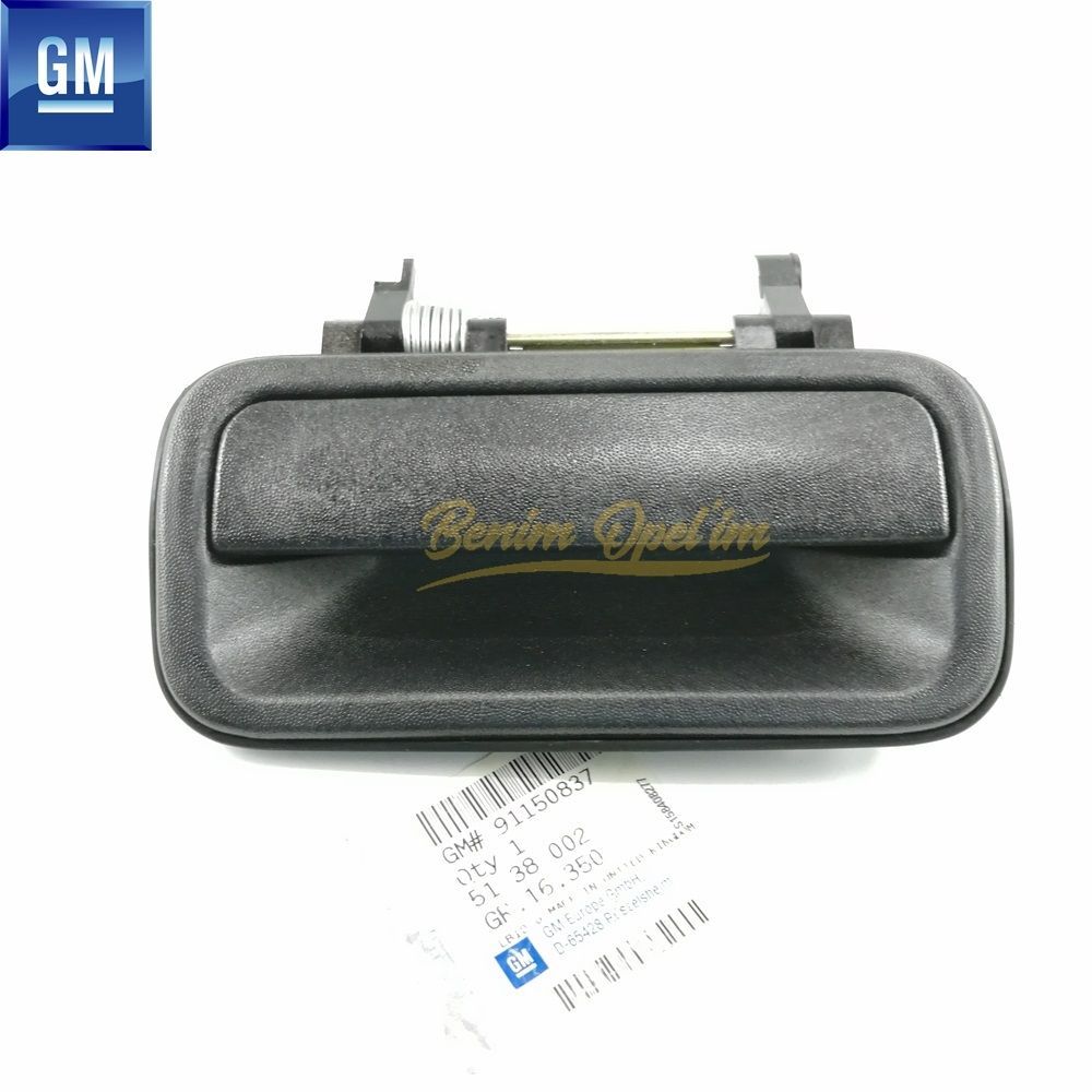 Opel Frontera A Complete Left Rear Door Exterior Opening Handle Black GM Original 5138002 - 91150837