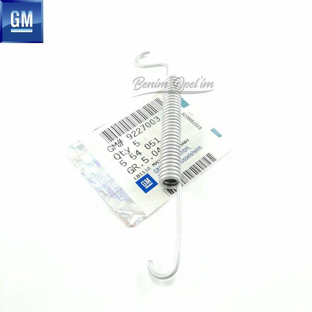 Product Code : 554051 - Opel Astra F Rear Brake Drum Spring 1.7 GM Original 554051 - 9227003