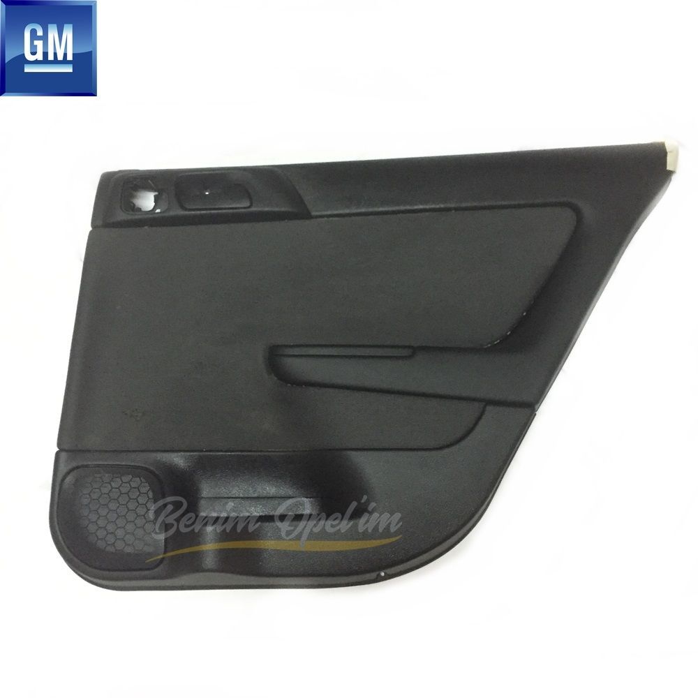 Opel Astra G Complete Right Rear Door Trim Black GM Genuine 7234556 - 24445442