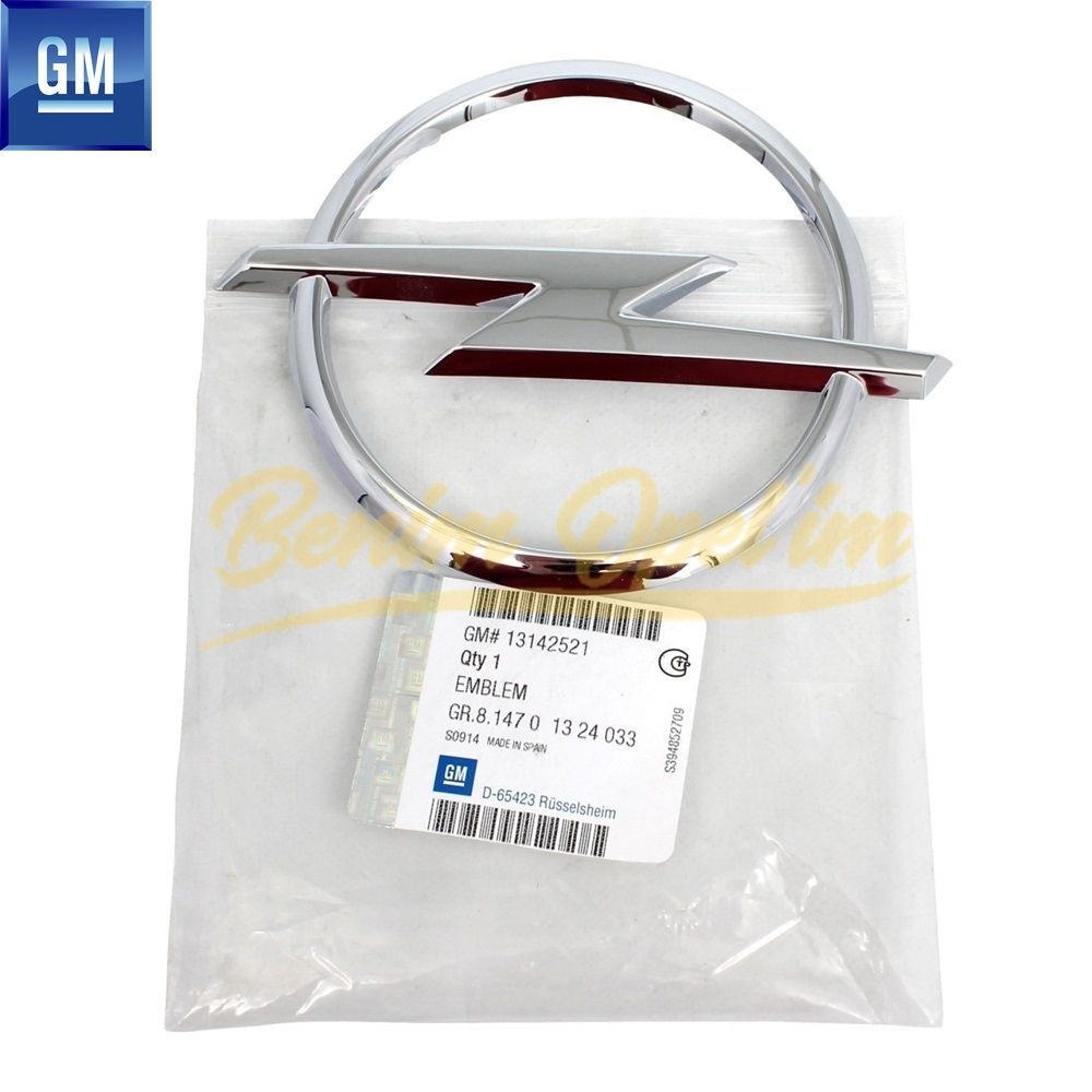 Product Code : 13142521 - Opel Astra H Front Radiator Louvre Emblem Chrome GM Original 13142521 - 1324033