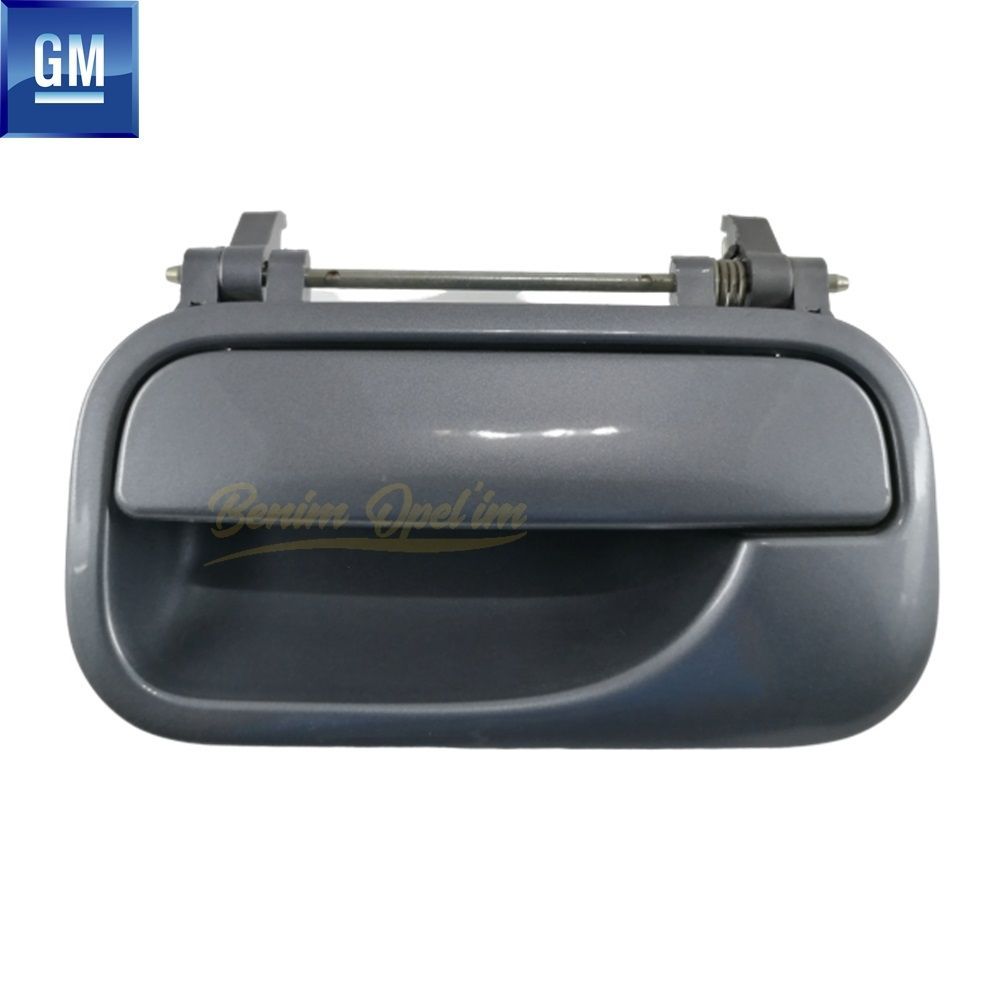 Opel Vectra B Left Door Exterior Opening Handle Smoked (Dark Grey) GM Original 5138105FUM - 9192217