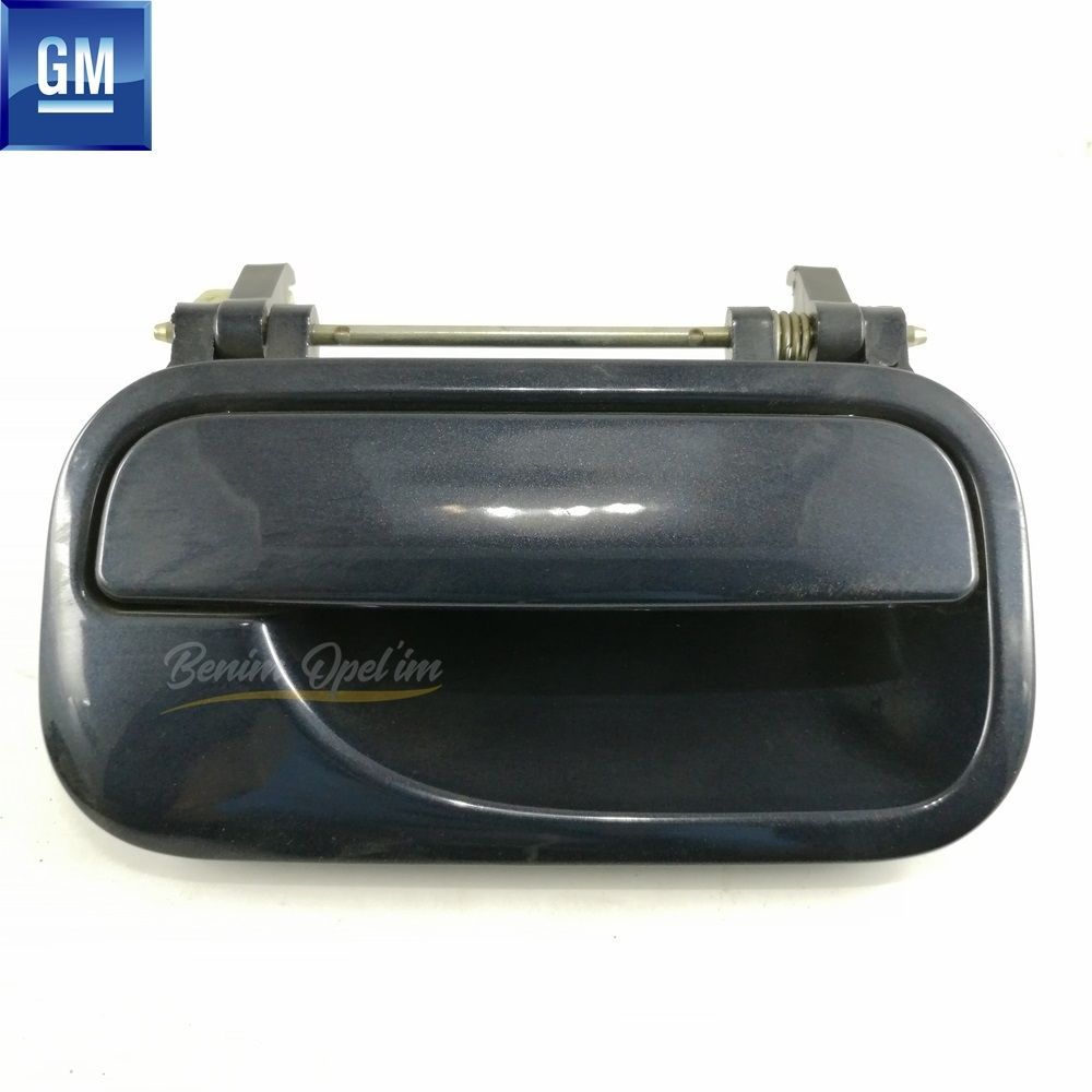 Opel Vectra B Right Door Exterior Opening Handle Navy Blue (Dark Blue) GM Original 5138104LAC - 9192214