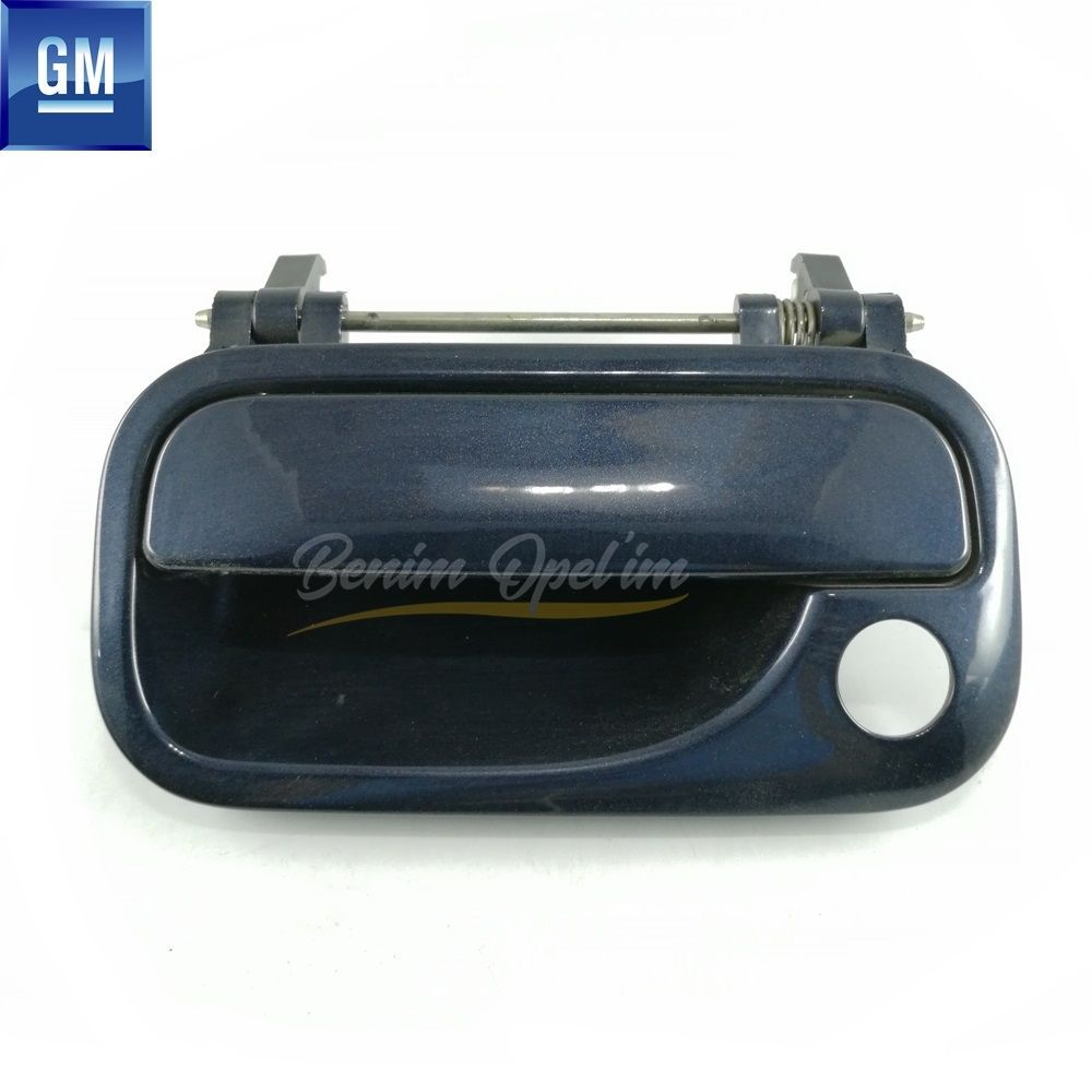 Product Code : 5138102LAC - Perforated Left Front Door Exterior Opening Handle Navy Blue (Dark Blue) Opel Vectra B, Corsa B Coupe, Tigra A GM Original 5138102LAC - 9192210