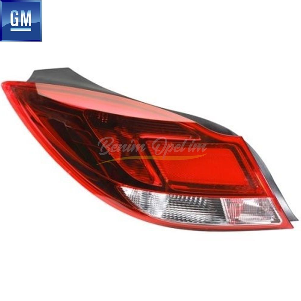 Product Code : 13279627 - Opel Insignia A Sedan Fogless Complete Left Rear Taillight Red White (Au) GM Genuine 13279627 - 1222193