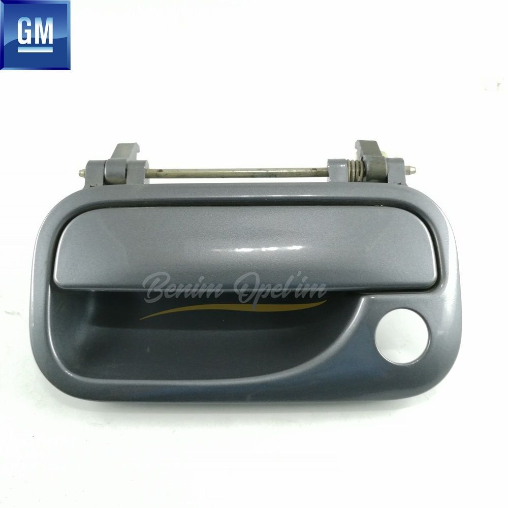 Perforated Left Front Door Exterior Opening Handle Smoked (Dark Grey) Opel Vectra B, Corsa B Coupe, Tigra A GM Original 5138102FUM - 9192210