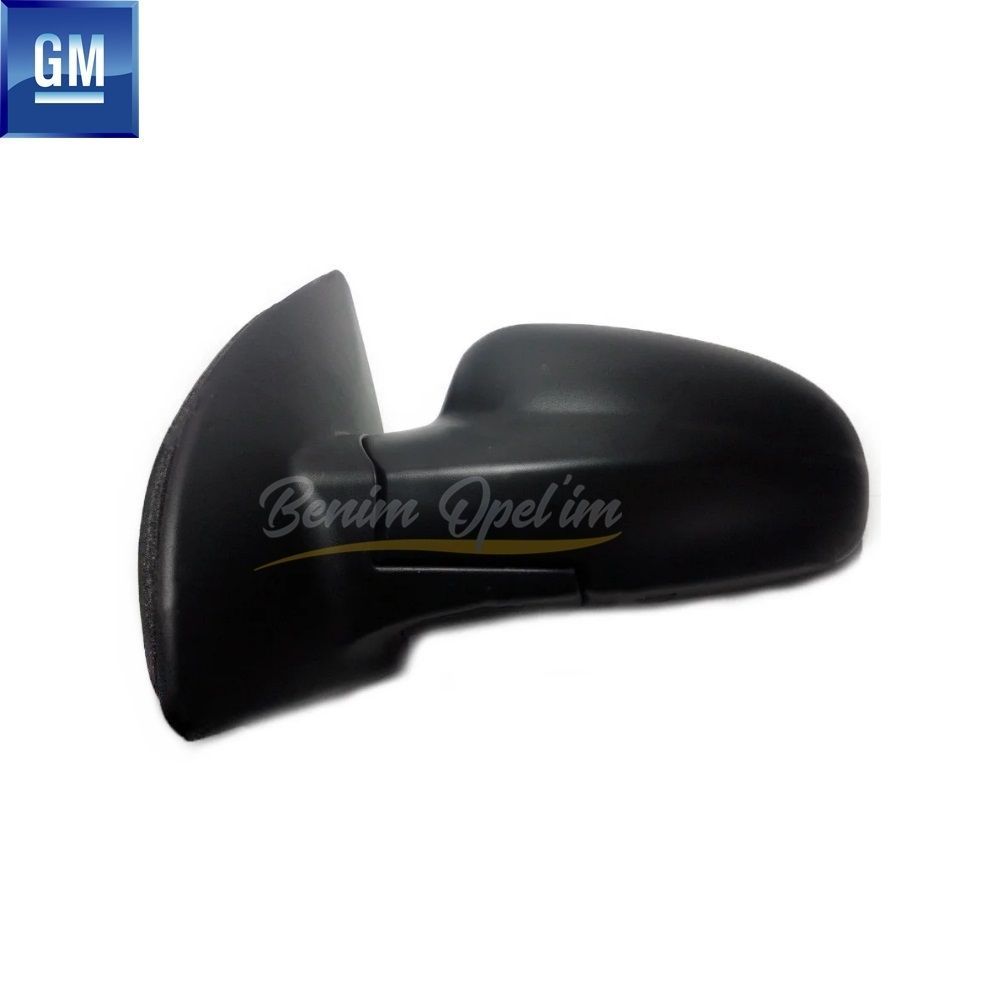 Product Code : 96543116 - Chevrolet Aveo T200, Kalos Manual Complete Left Outside Rear View Mirror Black GM Genuine 96543116