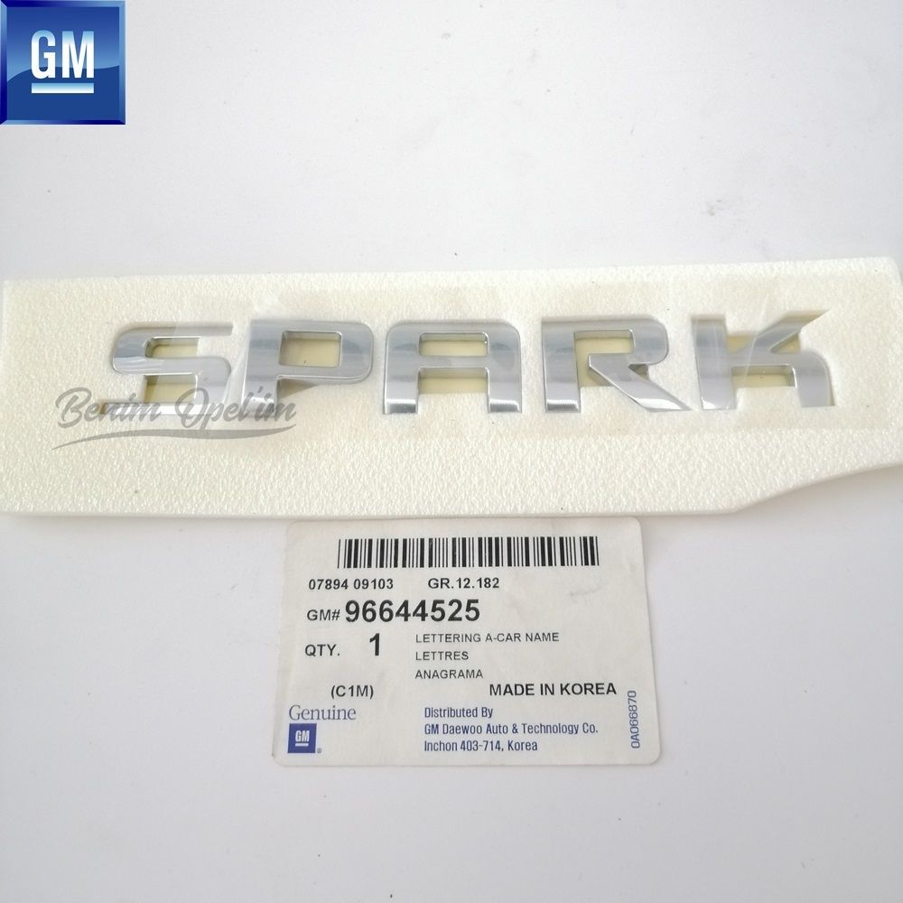 Product Code : 96644525 - Chevrolet Spark M200 Spark Inscription Chrome GM Genuine 96644525