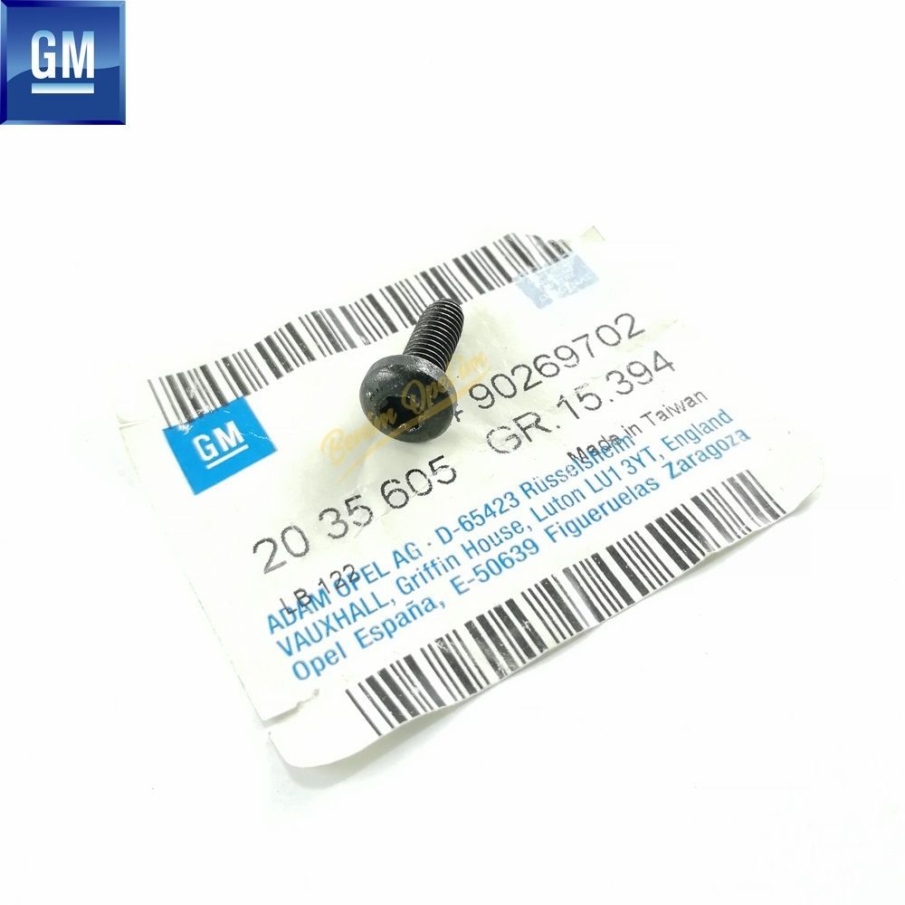 12 Thread Oval Head Bolt M6X25 GM Genuine 2035605 - 90269702