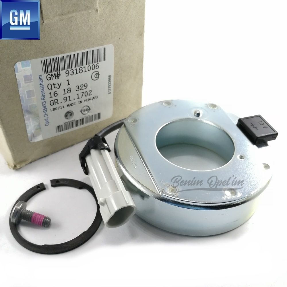 Product Code : 1618329 - Complete Air Conditioner Compressor Coil Opel Astra G, Zafira A, Astra H, Meriva A, Zafira B GM Genuine 1618329 - 93181006