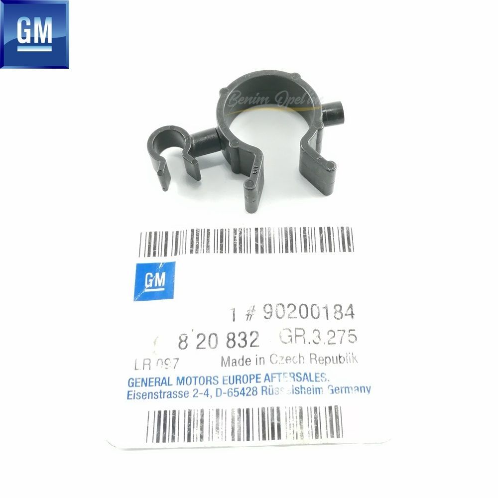 Dual Activator Pipe Clip Double Opel Astra F H J, Corsa C D, Meriva B, Omega B, Vectra B GM Genuine 820832 - 90200184 - 90200184