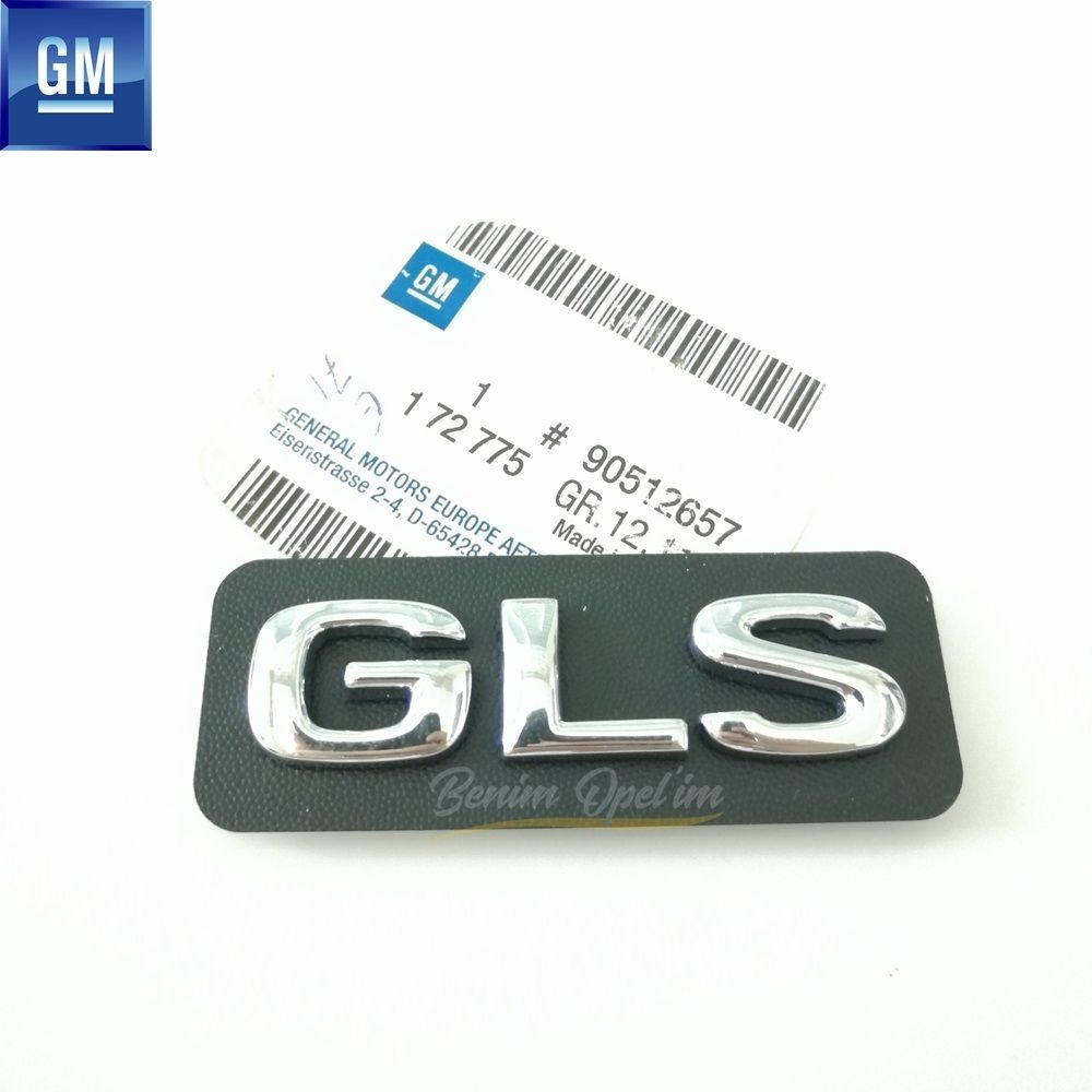 Product Code : 172775 - Opel Vectra B Front Door Moulding GLS Lettering Black Chrome GM Genuine 172775 - 90512657