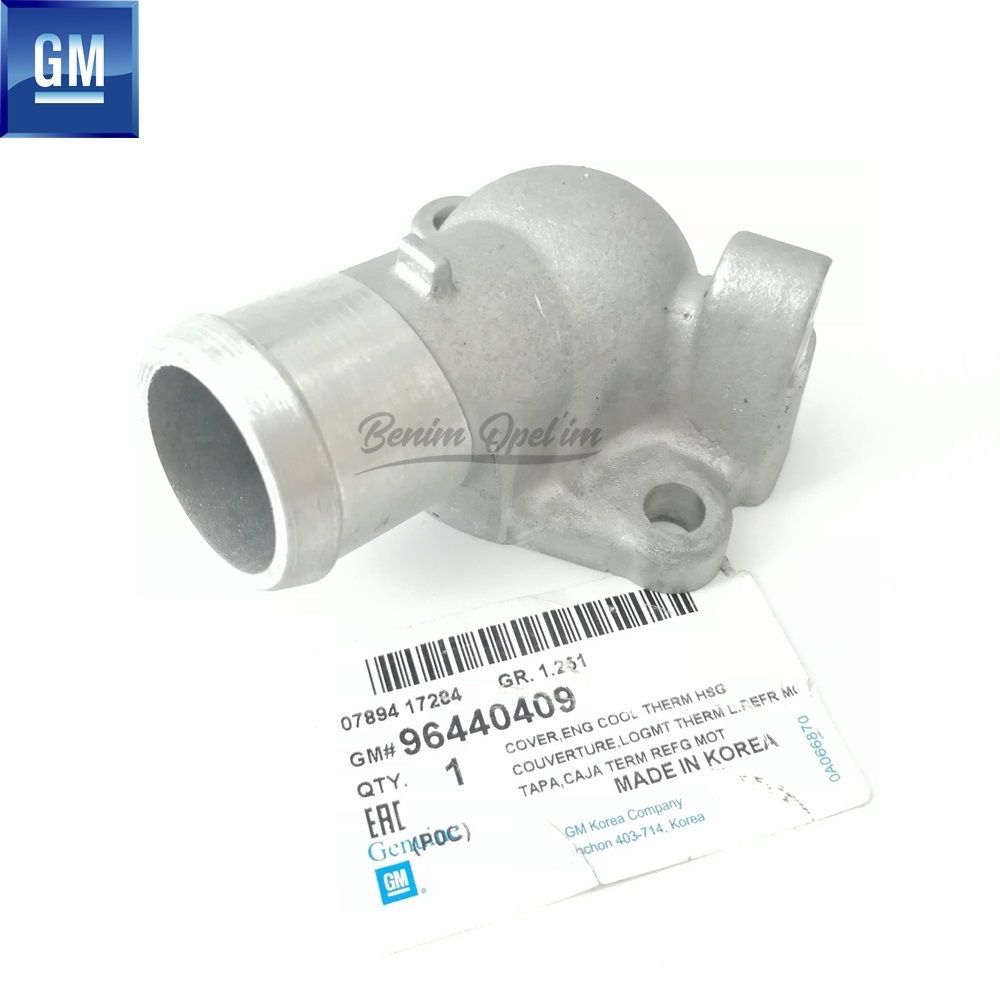 Product Code : 96440409 - Thermostat Housing 2.0 Diesel Chevrolet Captiva C100, Cruze, Epiva V250, Lacetti J200, Opel Antara GM Original 96440409 - 4805179