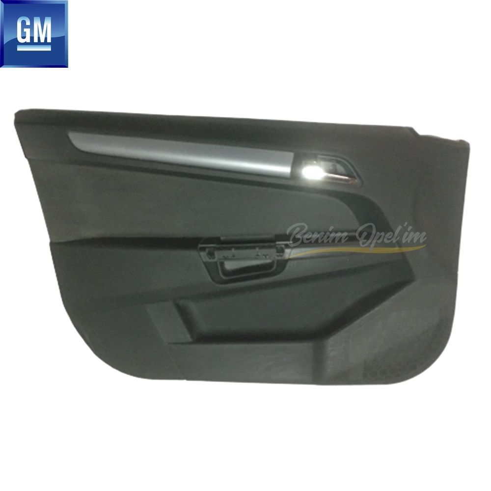 Product Code : 13153881 - Opel Astra H Grey Coated Complete Left Front Door Trim Smoked GM Original 13153881 - 7231208