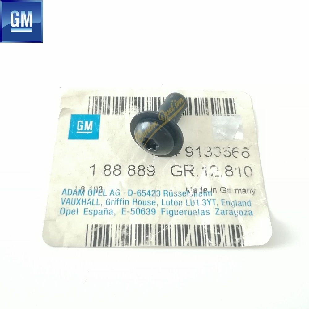 Product Code : 188889 - Roof Cargo Transport System Mounting Plug Black Opel Astra G, Zafira A, Corsa B, Tigra A, Corsa C, Combo C GM Original 188889 - 9133566