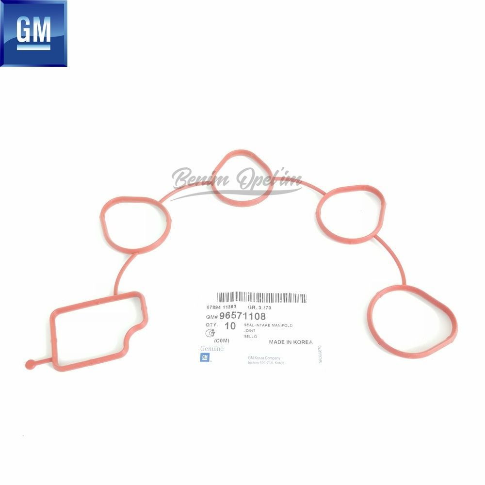 Intake Manifold Gasket 1.2 Sohc Chevrolet Aveo T200/T250/T255, Kalos, Spark M100/M200 GM Genuine 96571108