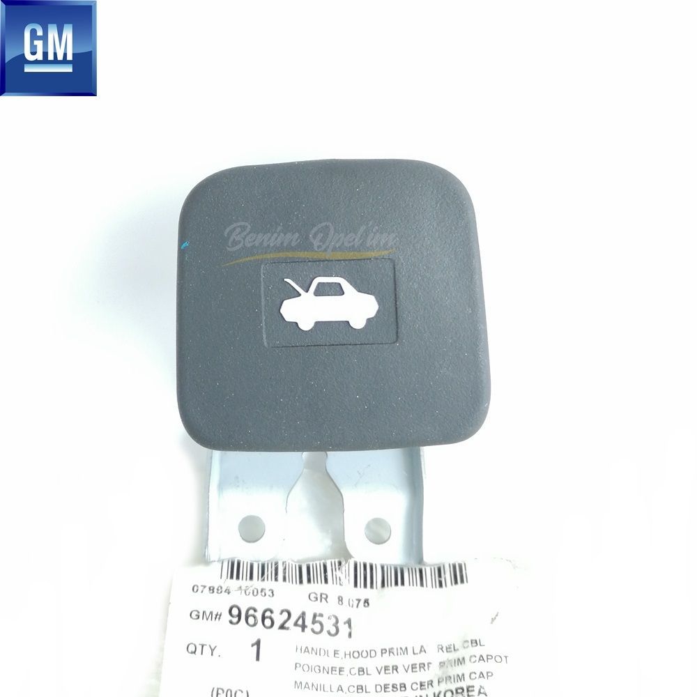 Opel Antara, Chevrolet Captiva C100 Engine Bonnet Release Button Black GM Genuine 96624531 - 4803403