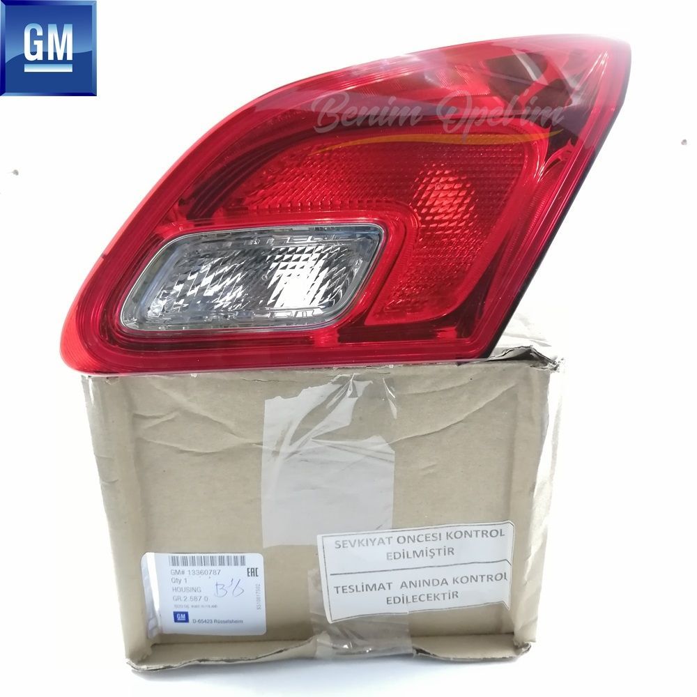 Product Code : 13360787 - Opel Astra J HB Right Rear Trunk Inner Stop Lamp Red GM Original 13360787 - 1222266