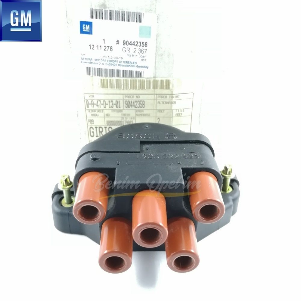 Product Code : 1211276 - Distributor Cap 1.8/2.0 Opel Astra F, Calibra, Frontera A, Omega A, Vectra A GM Genuine 1211276 - 90442358