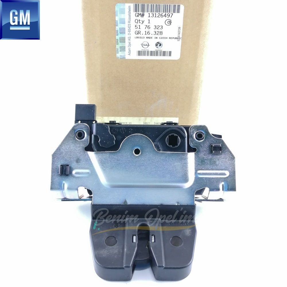 Opel Astra H Complete Rear Tailgate Lock GM Genuine 5176323 - 13126497