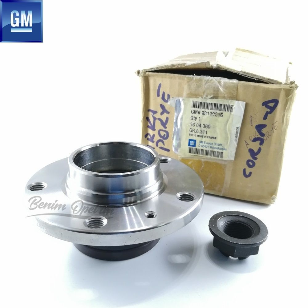 Product Code : 1604360 - Opel Corsa D, Adam 5 Link Rear Wheel Hub GM Genuine 1604360 - 93190216