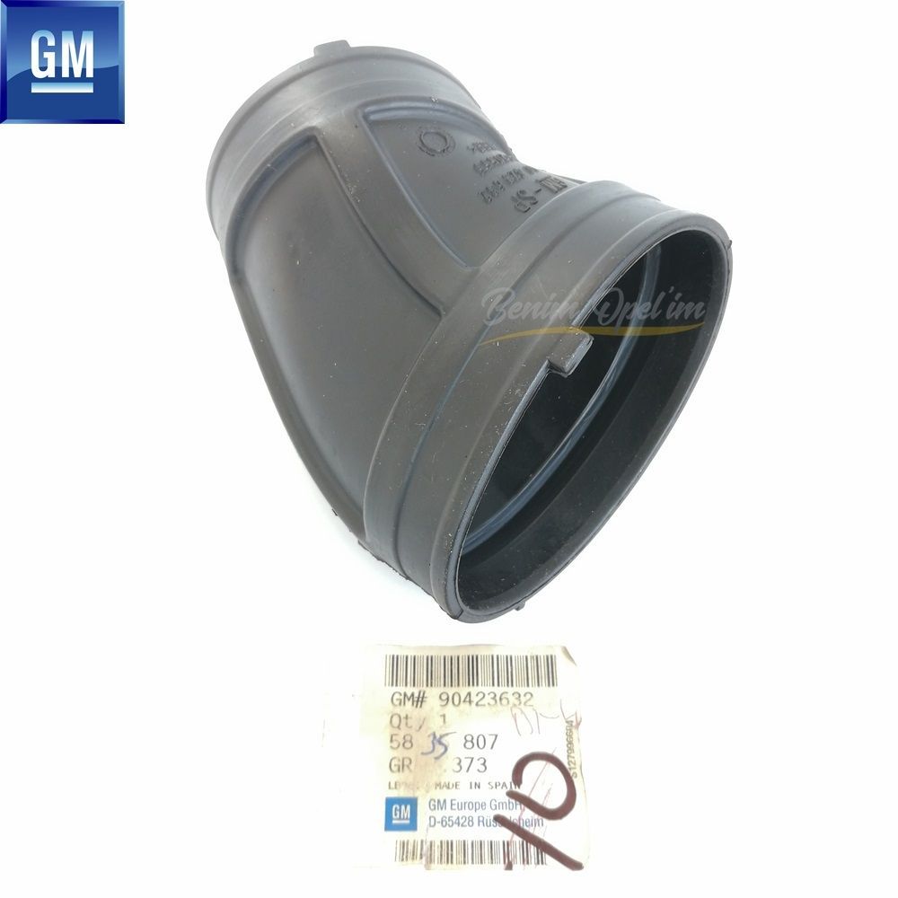 Air Flow Meter Crimped Connecting Tube 2.0 Opel Astra G, Zafira A, Astra H GM Genuine 5835807 - 90423632