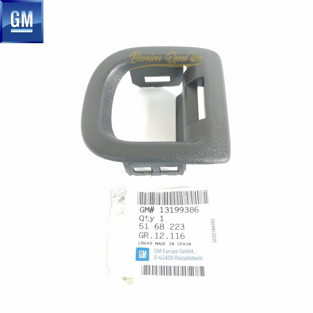 Product Code : 5168223 - Opel Agila A, Corsa C Rear Seat Backrest Latch Frame Smoked GM Genuine 13104145 - 13199386