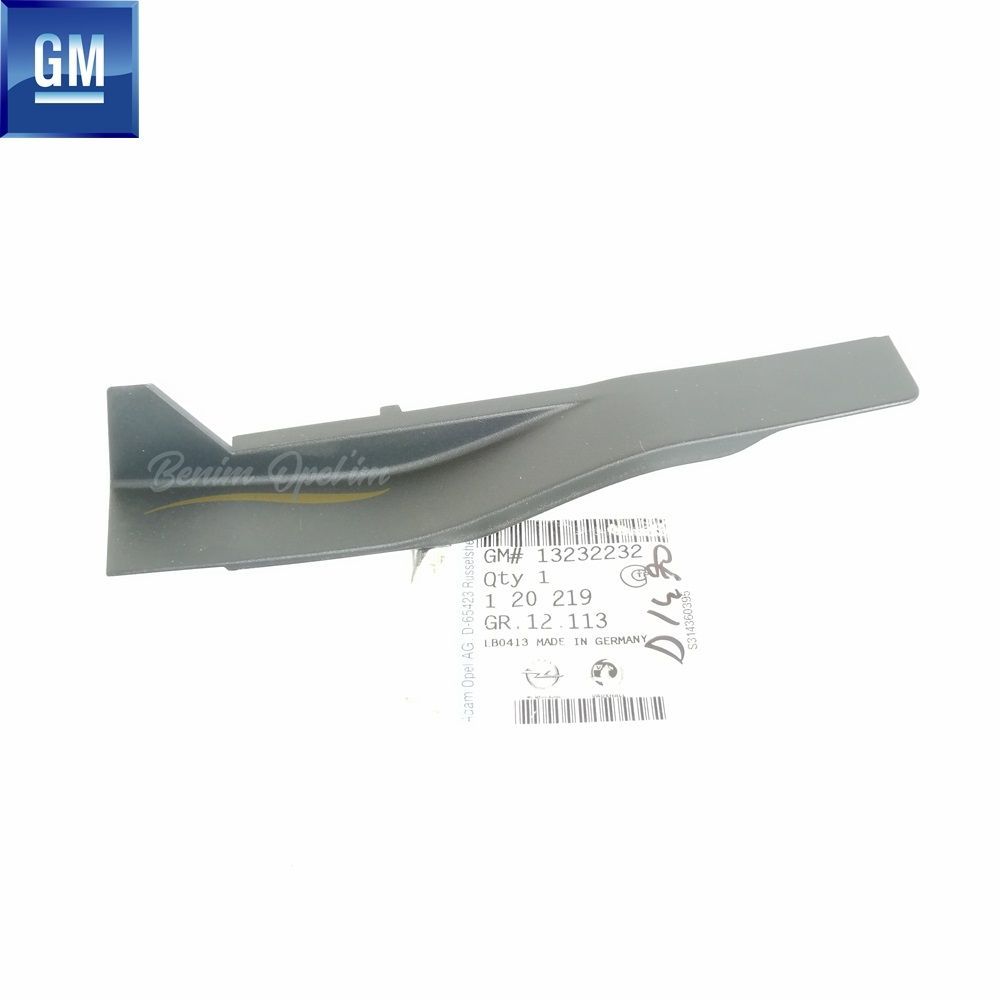 Opel Corsa D Left Front Windscreen Edge Trim Smoked GM Genuine 120219 - 13232232