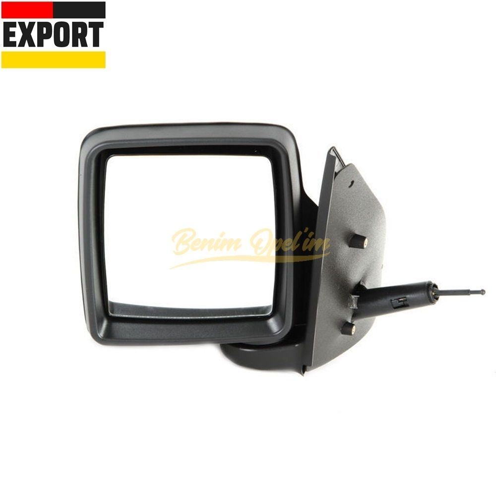 Product Code : 6428116E - Opel Combo C Complete Manual Left Exterior Rear View Mirror Black 1st Class Quality 6428116