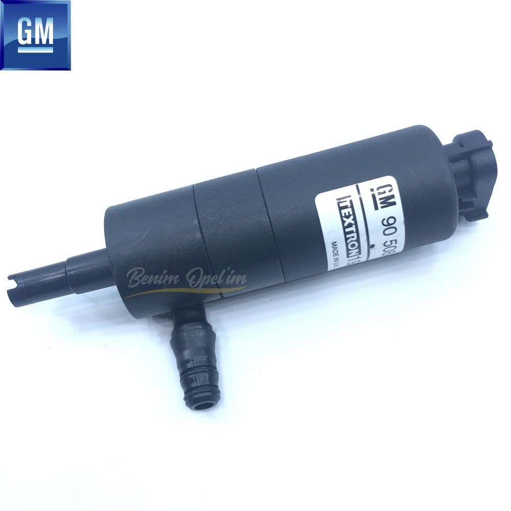 Product Code : 1452104 - Front Headlamp Water Sprinkler Pump Opel Astra G H, Corsa C, Meriva A, Omega B, Vectra B C, Zafira A B GM Genuine 1452104 - 90508709 - 90508709