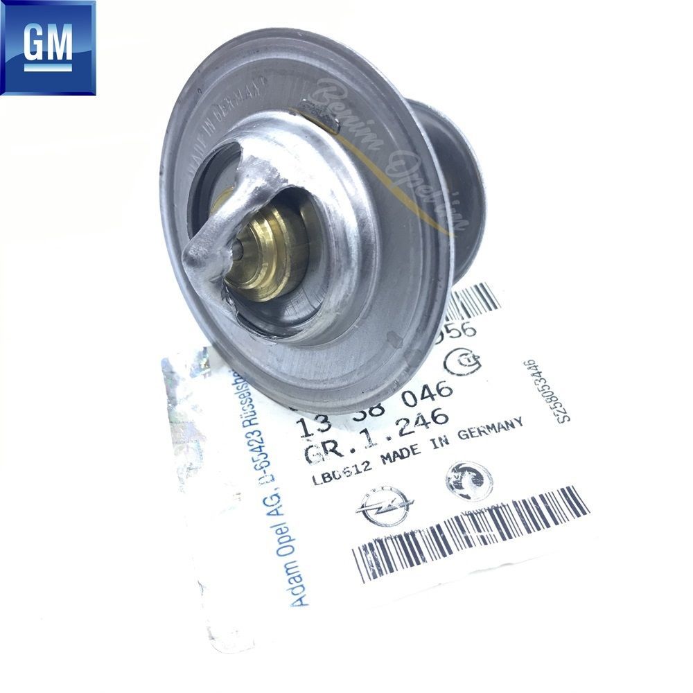 Product Code : 1338046 - Thermostat 92C 1.6/1.7/1.8 Opel Astra F, Astra G, Zafira A, Vectra A GM Genuine 1338046 - 90009956