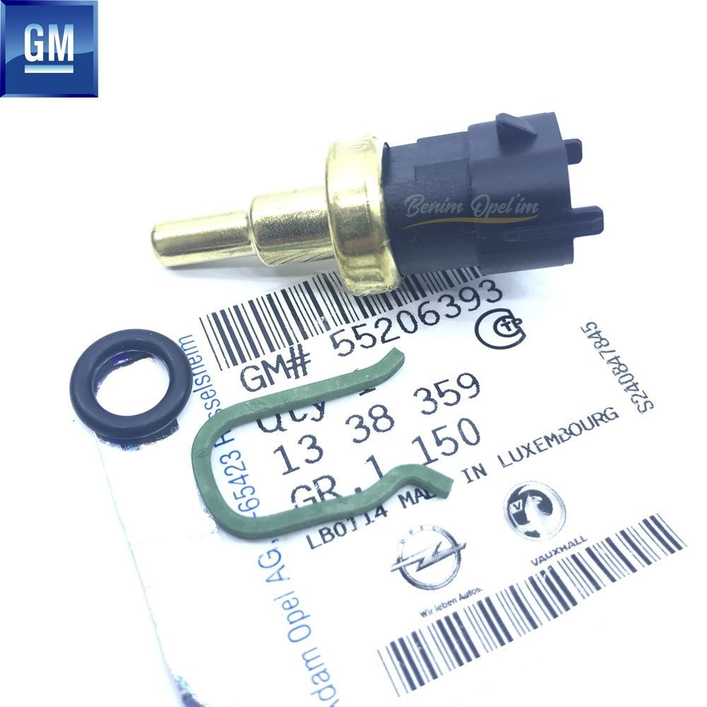 Product Code : 1338359 - Water Temperature Sensor 1.3/1.6 Diesel Chevrolet Aveo T300, Opel Astra J, Combo D, Corsa D E, Meriva B GM Original 1338359 - 55206393