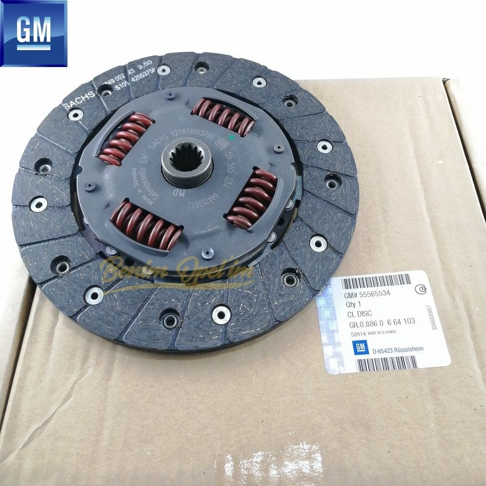 Clutch Pad 1.2/1.4 (MD) Opel Astra F G H, Corsa B C D E, Meriva A B, Tigra A B, Chevrolet Aveo T300, Adam, Agila A, Zafira A GM Genuine 664103 - 55565534