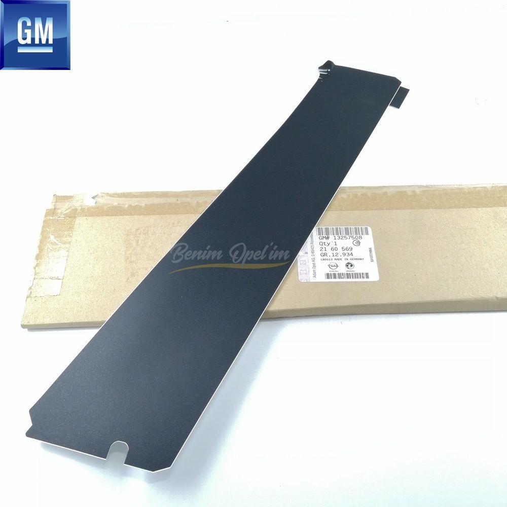 Opel Corsa D, Corsa E Left Front Door Rear Pillar Band Black GM Genuine 2160569 - 13257508